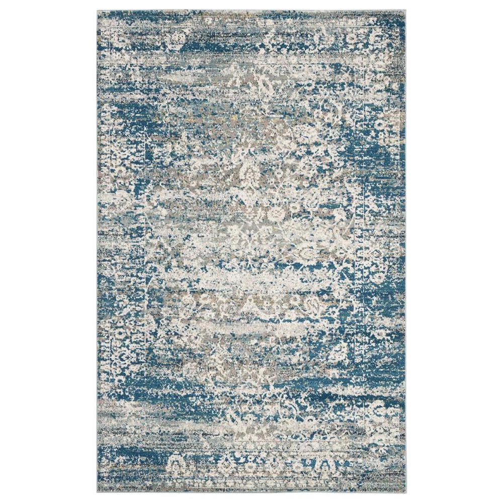 Safavieh Aria ARA156B 4' x 6' Blue and Creme Area Rug