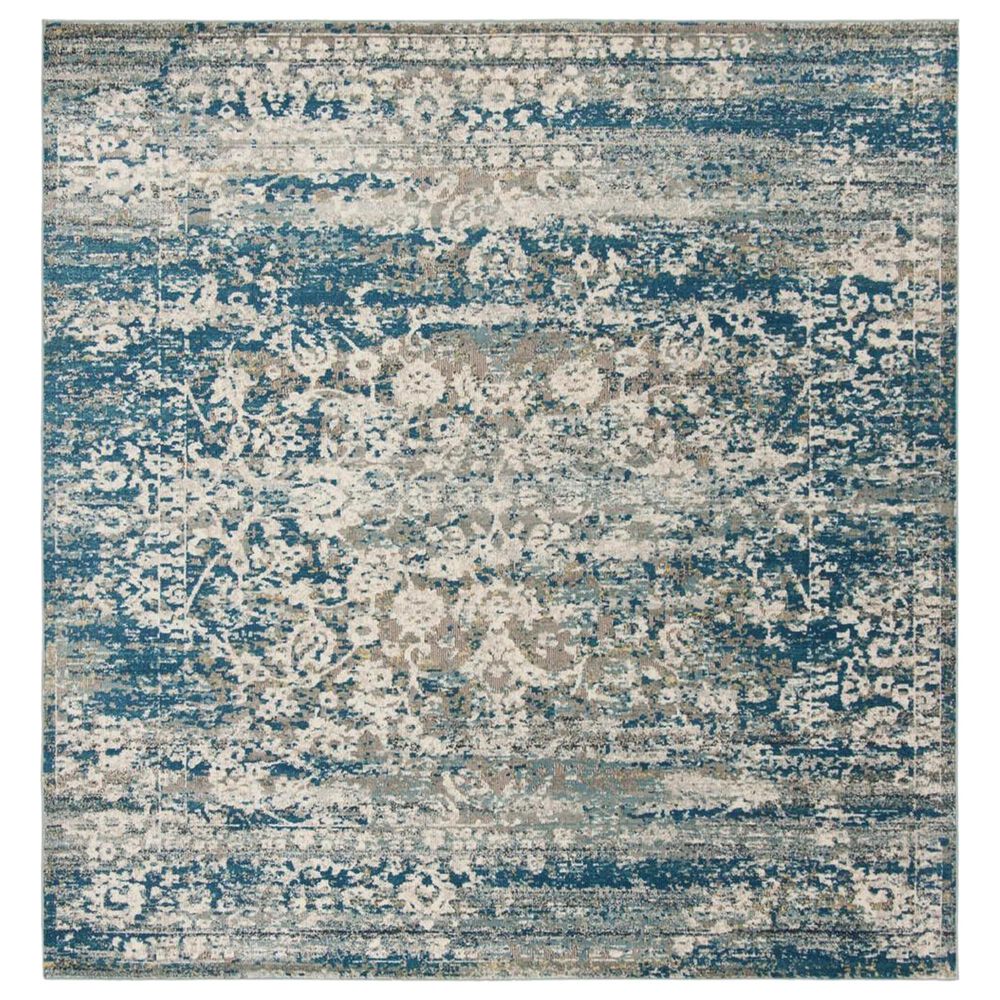 Safavieh Aria ARA156B 6'6" Square Blue and Creme Area Rug
