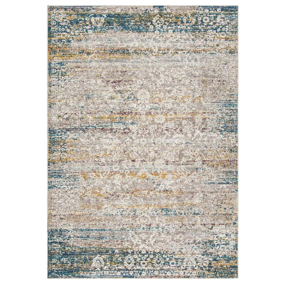 Safavieh Aria ARA156C 5'1" x 7'6" Cream and Blue Area Rug