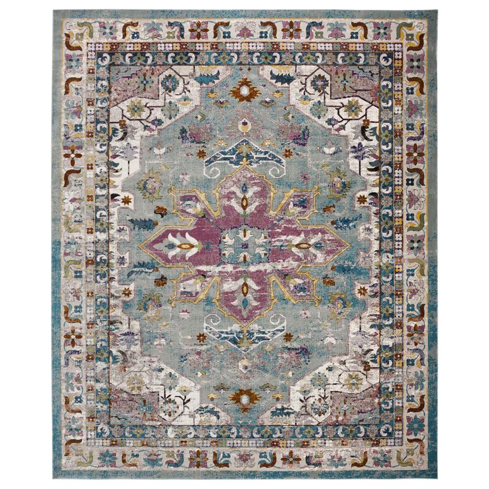 Safavieh Aria 9' x 12' Green and Creme Area Rug