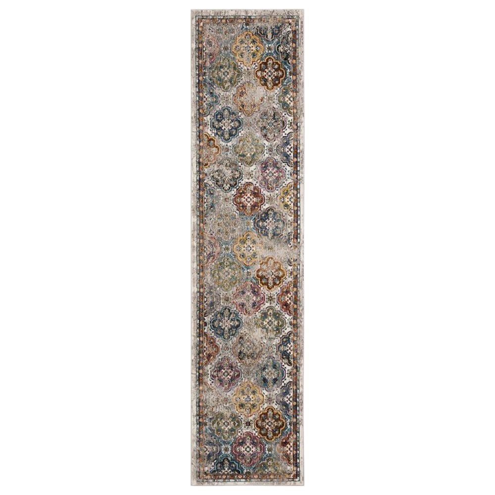 Safavieh Aria 2' x 8' Beige and Multicolor Runner