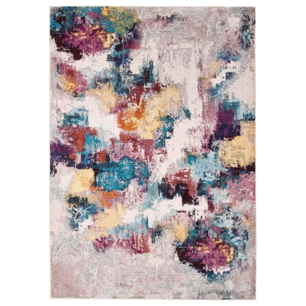 Safavieh Aria 3' x 5' Grey and Wine Area Rug