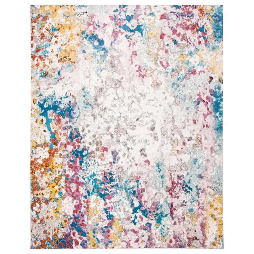 Safavieh Aria 9' x 12' Cream and Dark Teal Area Rug