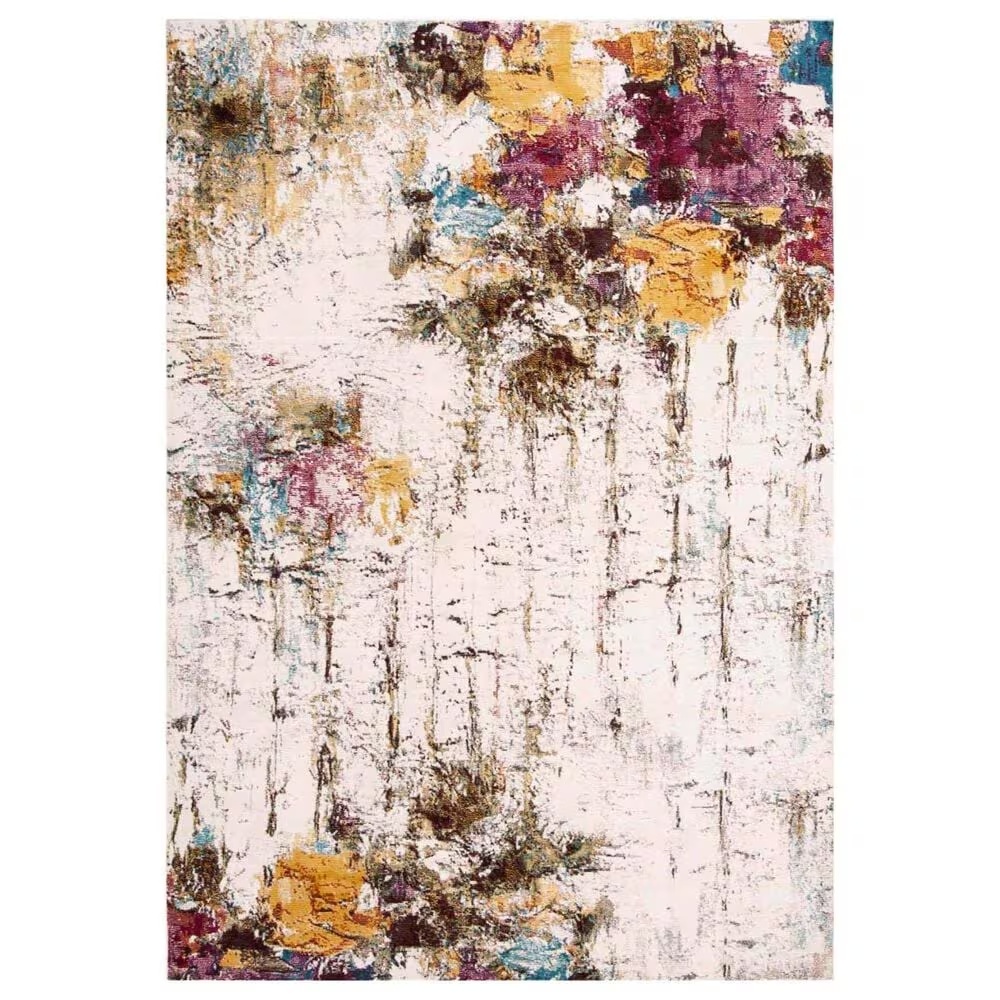 Safavieh Aria 3' x 5' Cream, Olive and Pink Area Rug