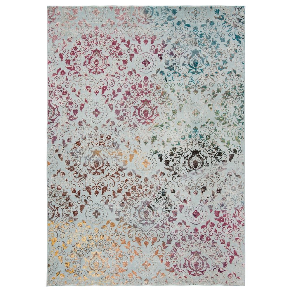 Safavieh Aria ARA172B 4' x 6' Blue and Multicolor Area Rug