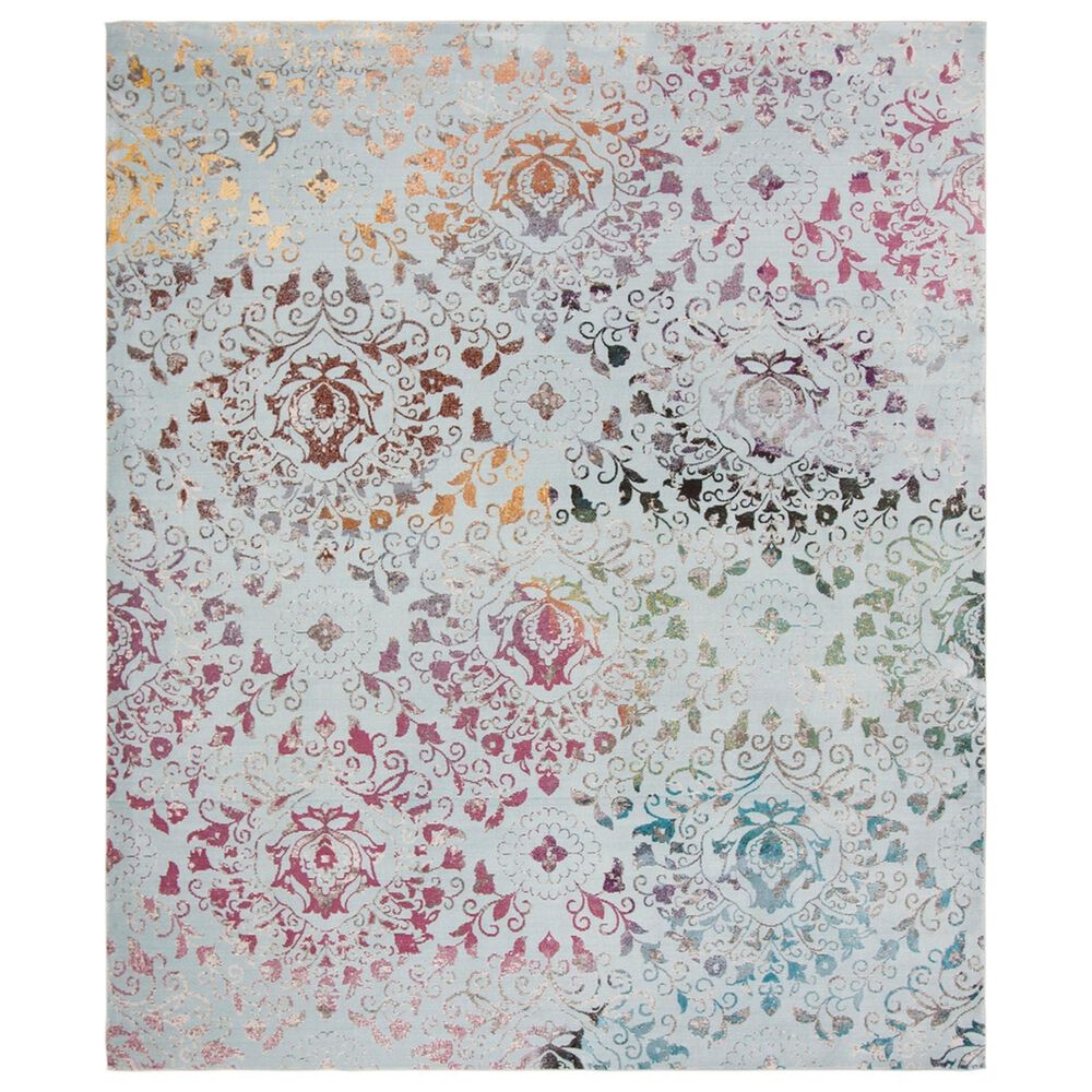 Safavieh Aria ARA172B 8' x 10' Blue and Multicolor Area Rug