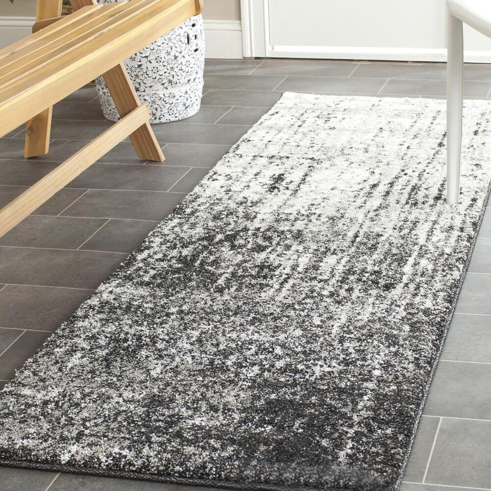 Safavieh Retro RET2770-9079-213 2'3" x 13' Black/Light Grey Runner