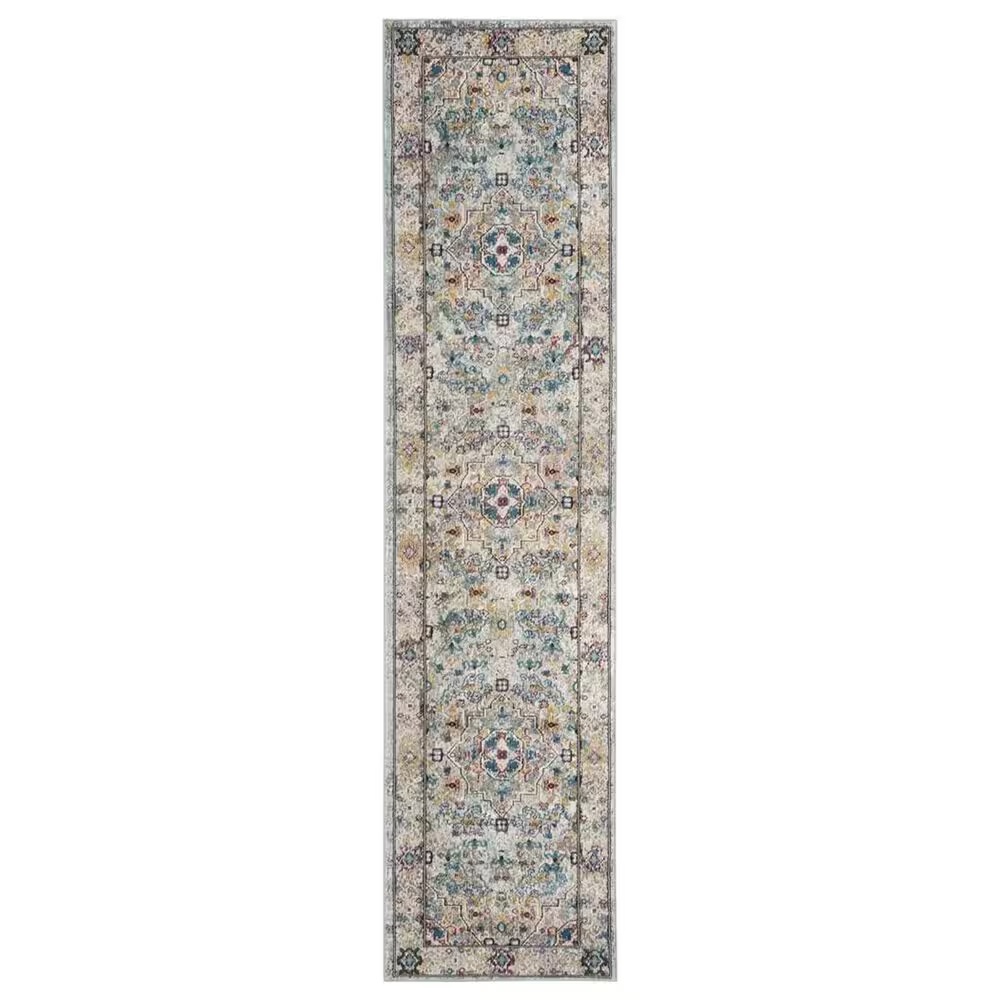 Safavieh Aria 2' x 6' Beige and Blue Runner