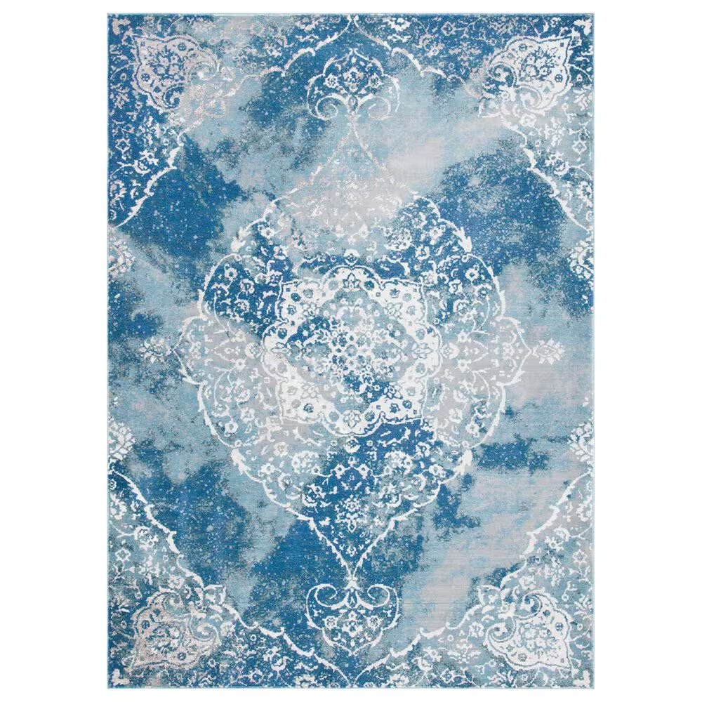 Safavieh Aria 4' x 6' Light Blue and Ivory Area Rug