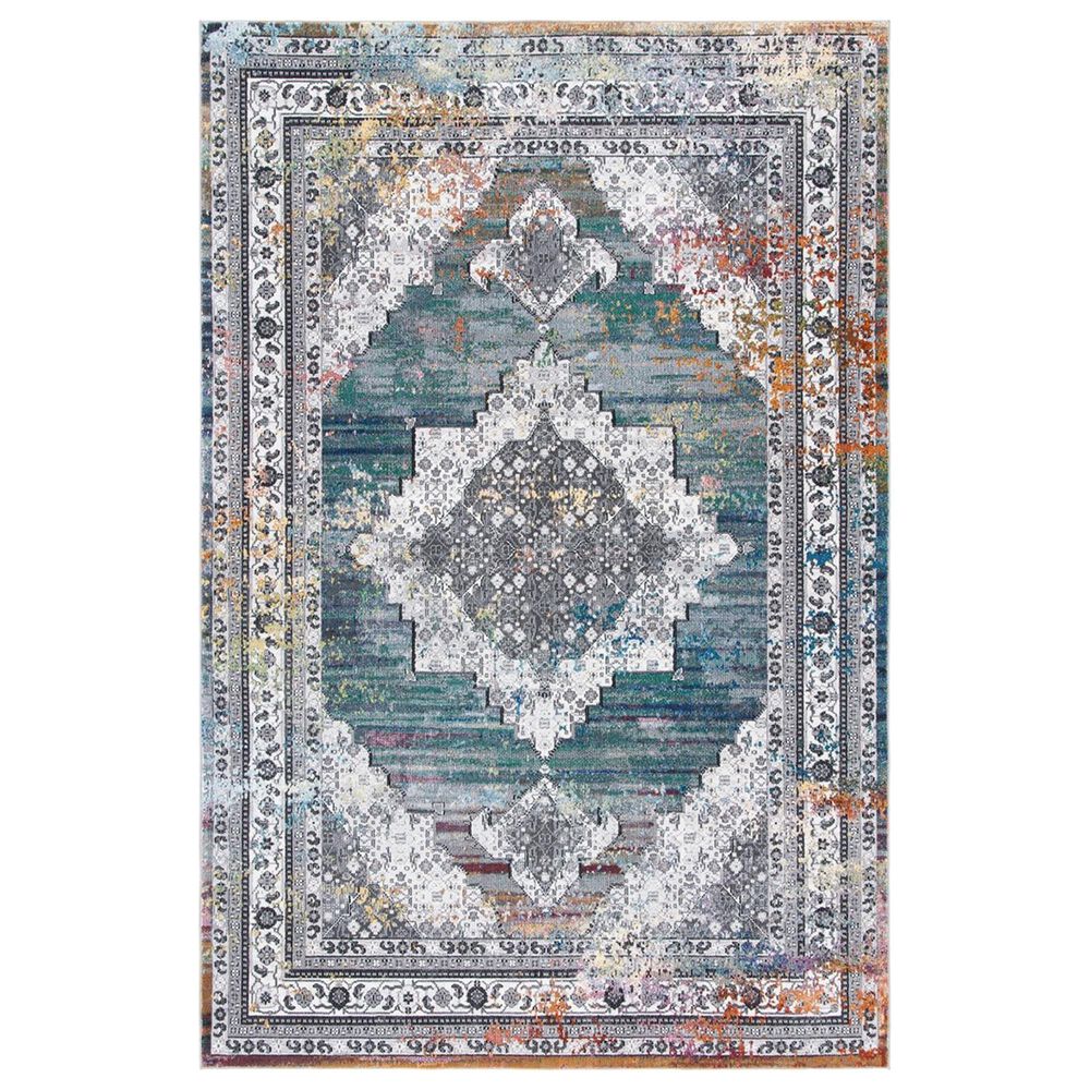 Safavieh Aria Southwestern 4' x 6' Ivory and Blue Area Rug