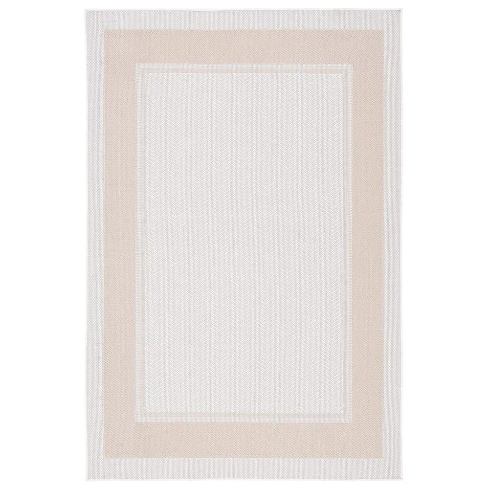 Safavieh Martha Stewart Cyprus Chevron 4'5" x 6'5" Ivory and Beige Area Rug