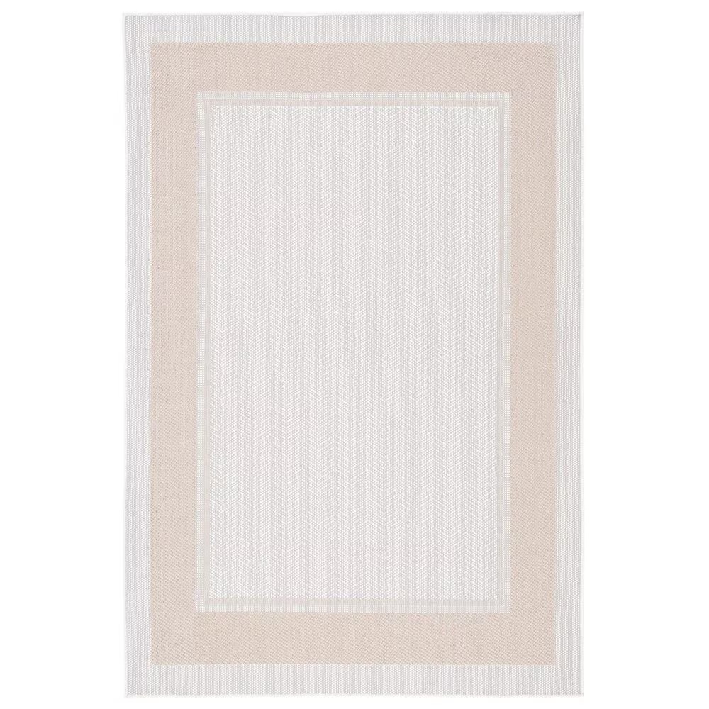 Safavieh Martha Stewart Cyprus Chevron 5'5" x 7'7" Ivory and Beige Area Rug
