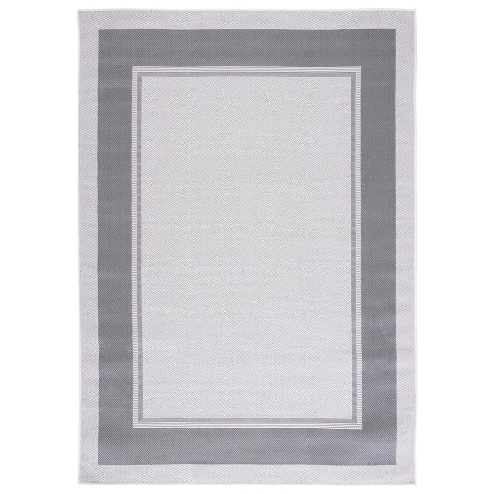 Safavieh Martha Stewart Cyprus Chevron 2'2" x 9' Ivory and Grey Runner
