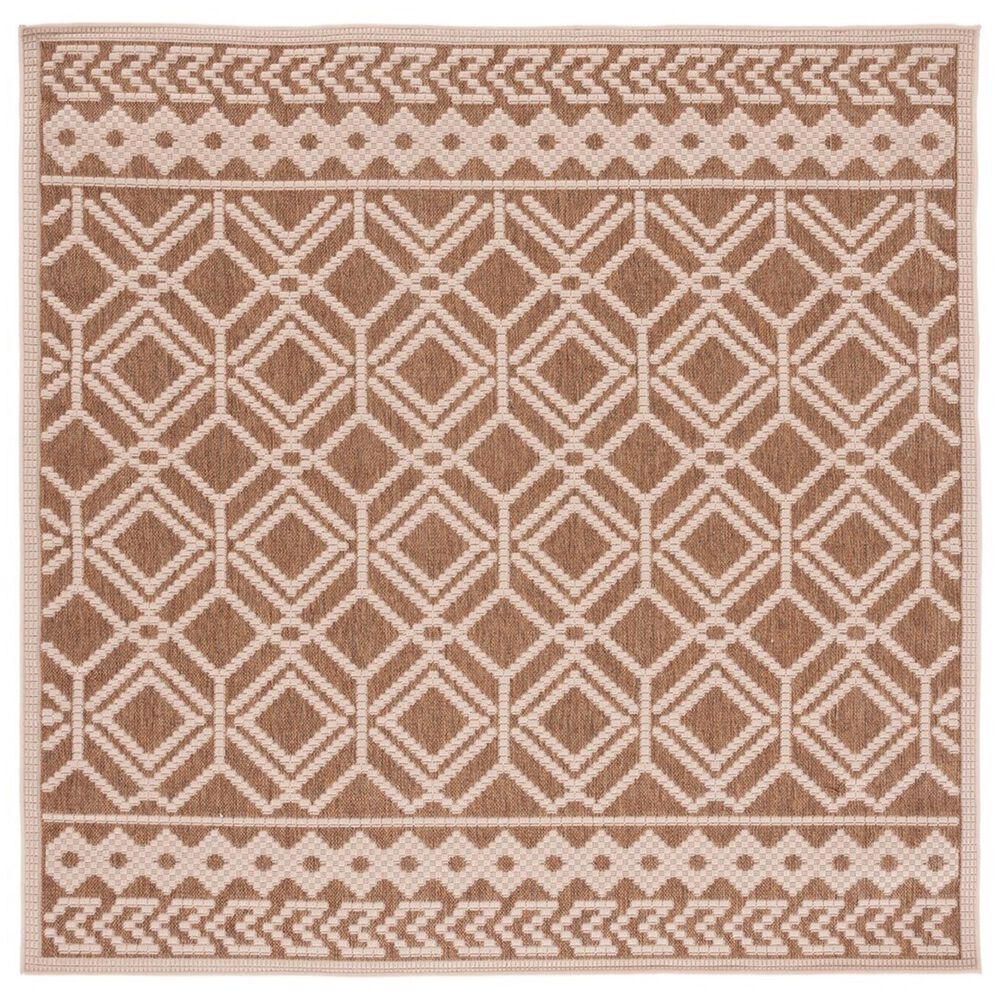 Safavieh Martha Stewart Cyprus 6'7" Square Camel and Beige Area Rug