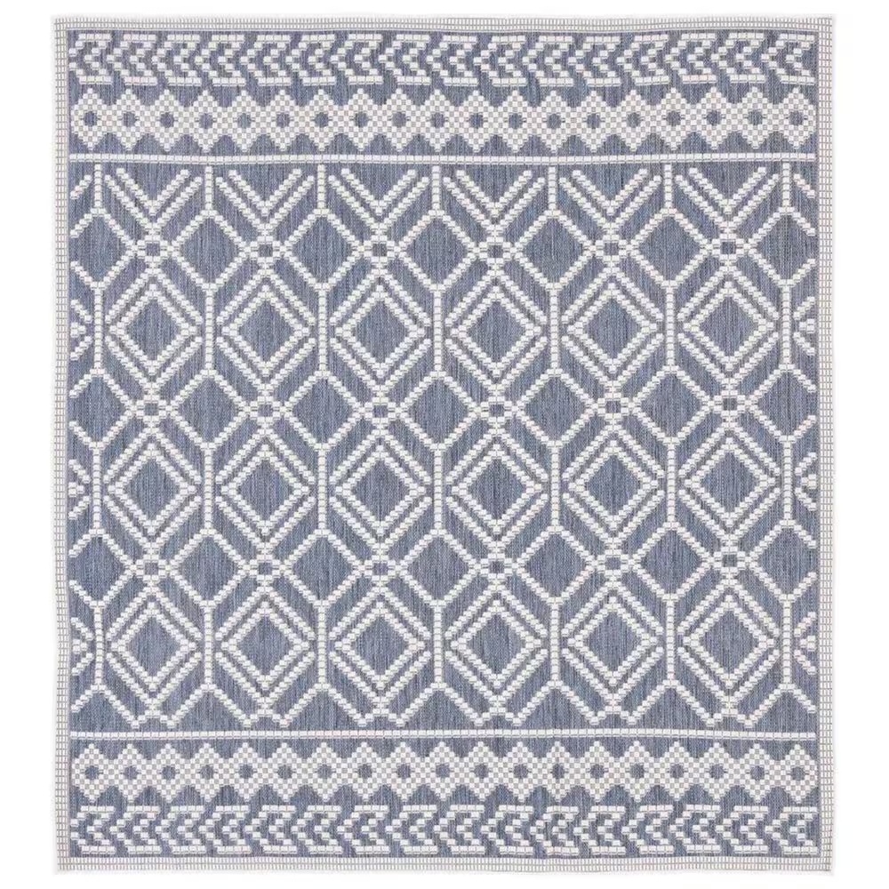 Safavieh Martha Stewart Cyprus 6'7" Square Grey and Ivory Area Rug