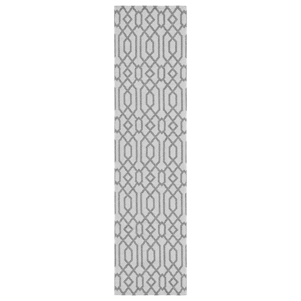 Safavieh Martha Stewart Cotton 2' x 8' Silver and Grey Runner