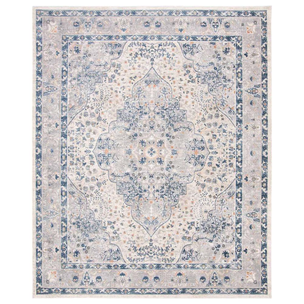 Safavieh Martha Stewart Cosmopolitan Waze Oriental 2'2" x 8' Cream and Blue Runner