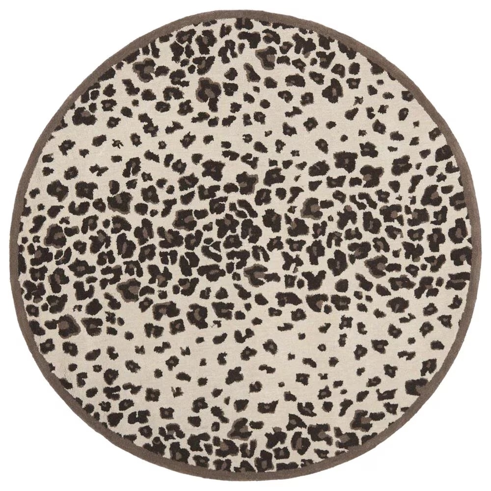 Safavieh Martha Stewart Kalahari 6' Round Sequoia Brown Area Rug