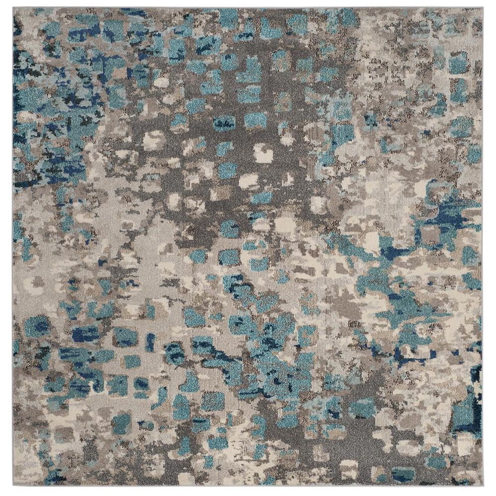 Safavieh Monaco MNC225E-5SQ 5' Square Grey/Light Blue Area Rug