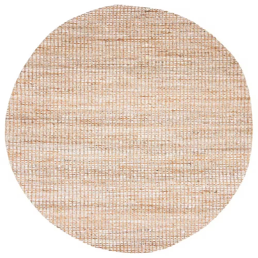 Safavieh Marbella 8' Round Natural and Ivory Area Rug