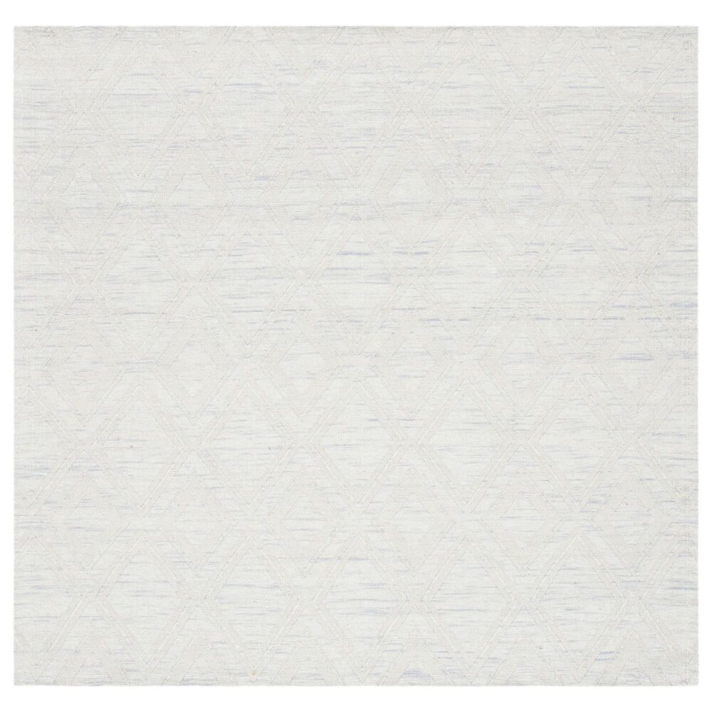 Safavieh Marbella 6' Square Silver and Ivory Area Rug