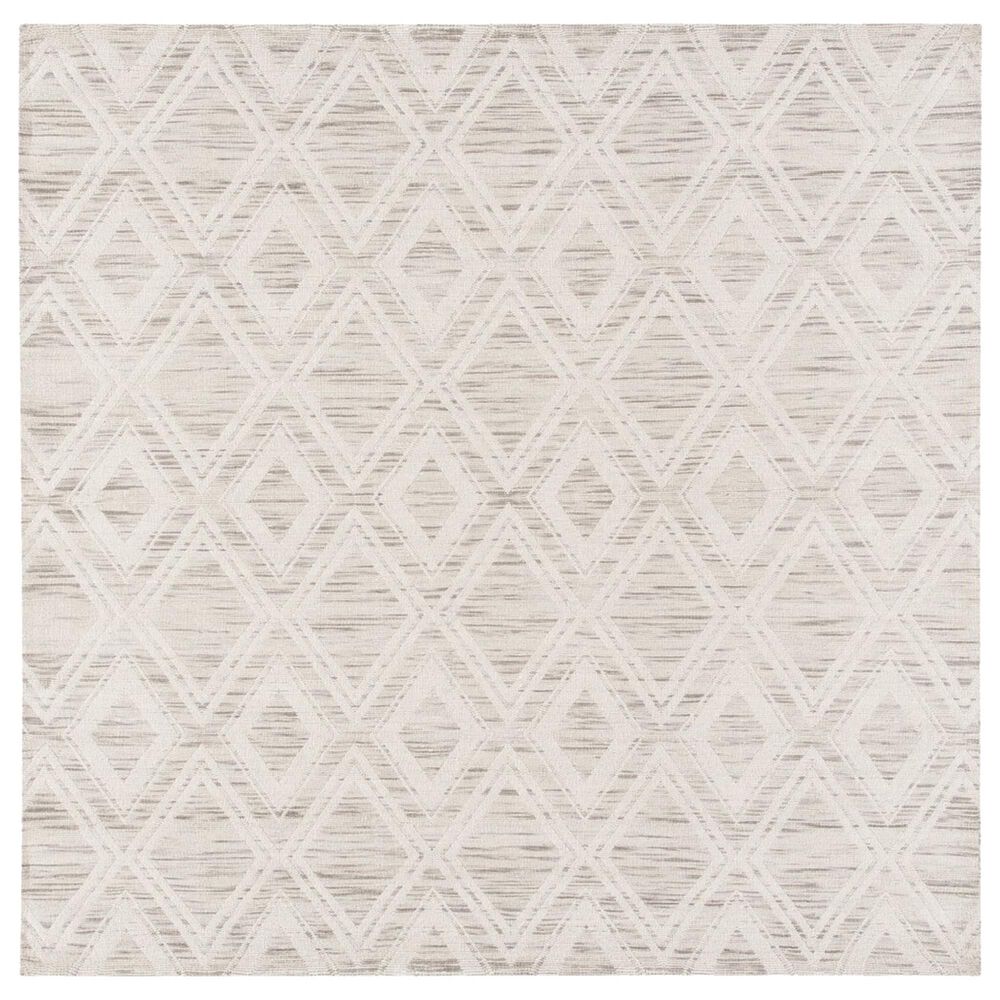Safavieh Marbella Geometric 6' Square Light Brown and Ivory Area Rug