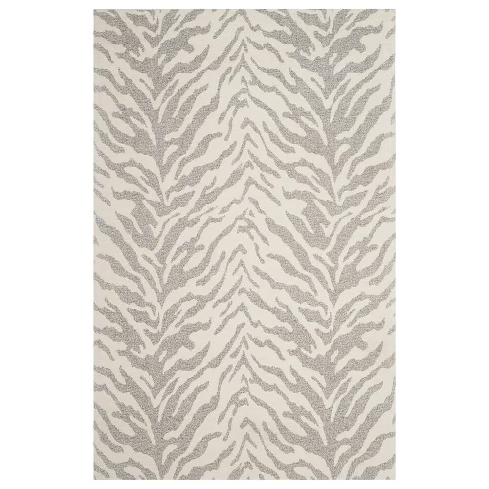 Safavieh Marbella MRB632A 4' x 6' Light Grey and Ivory Area Rug