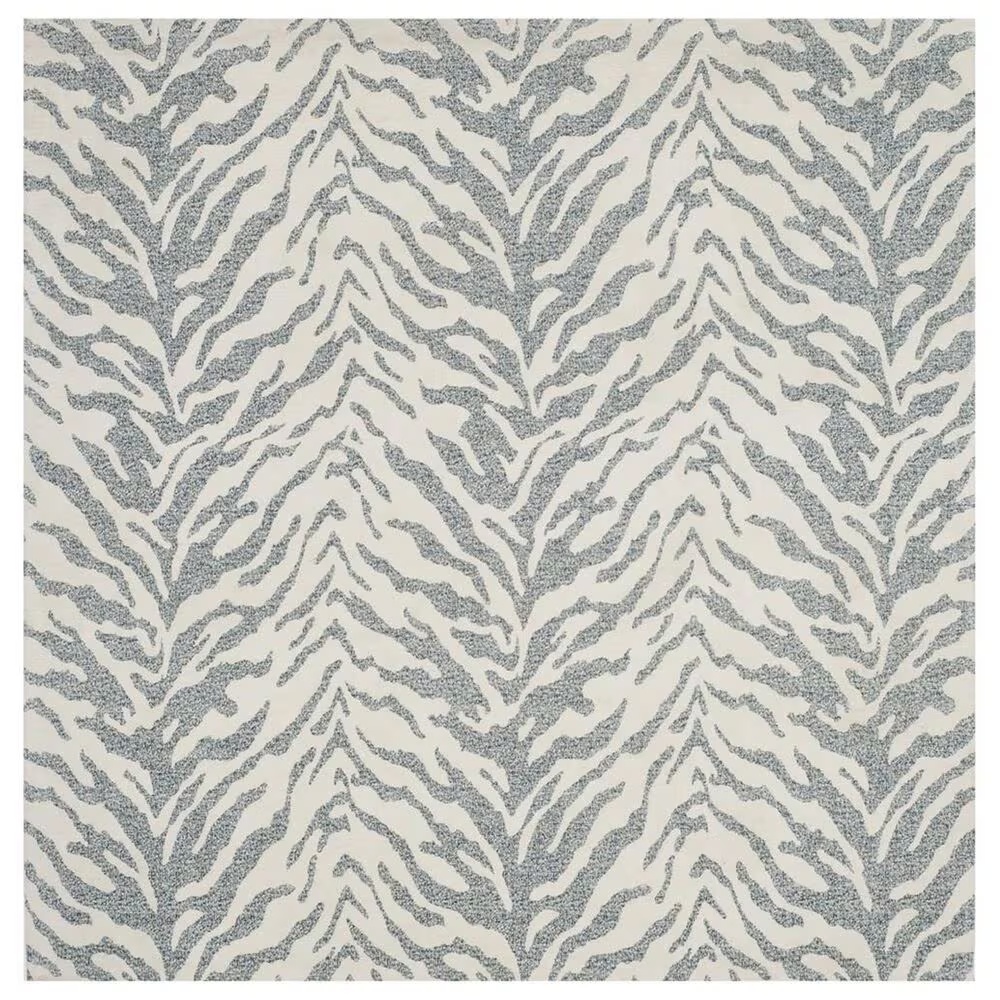 Safavieh Marbella MRB632C 6' Square Blue and Ivory Area Rug