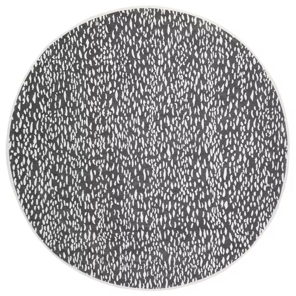 Safavieh Marbella 6' Round Dark Grey and Ivory Area Rug