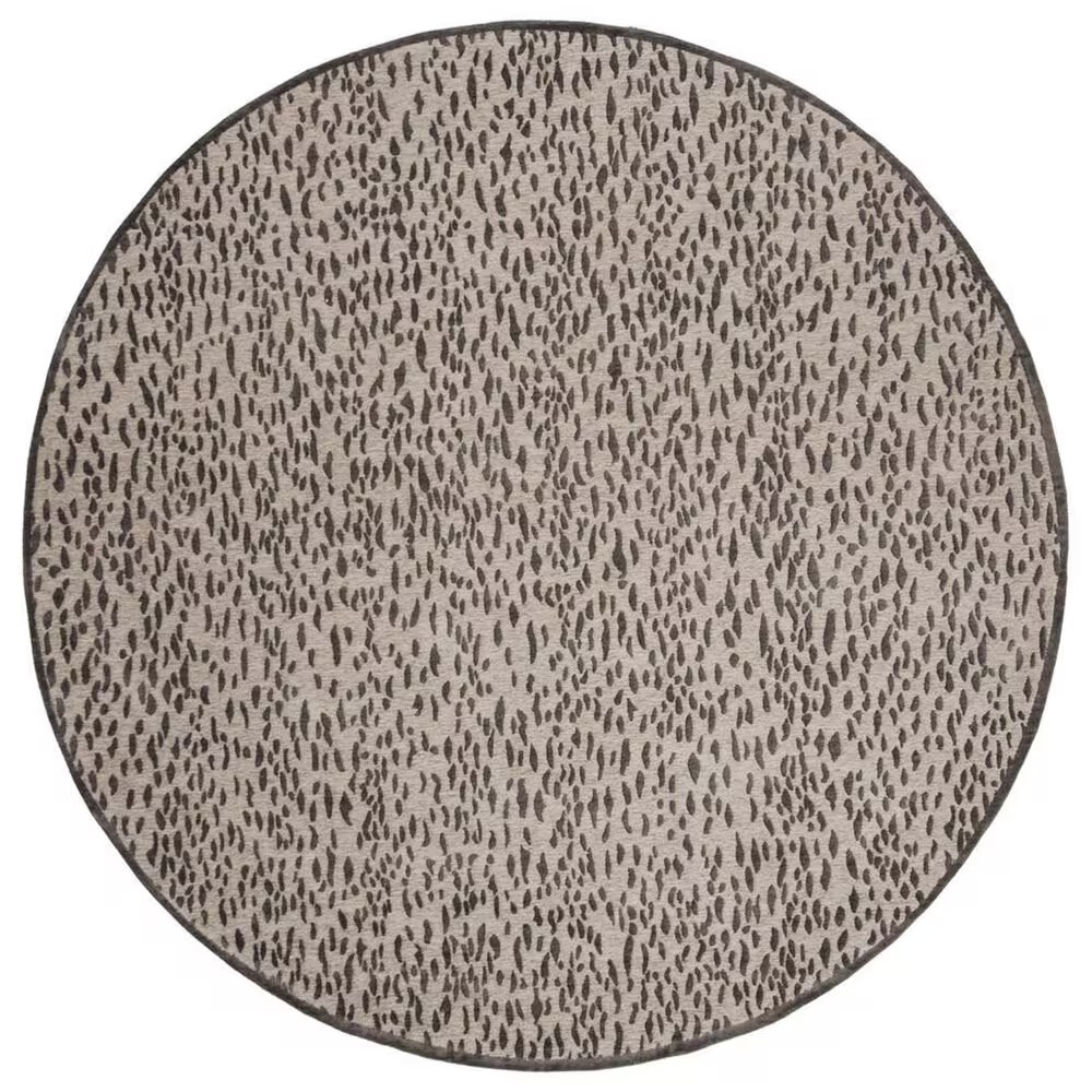 Safavieh Marbella 6' Round Dark Grey and Light Grey Area Rug