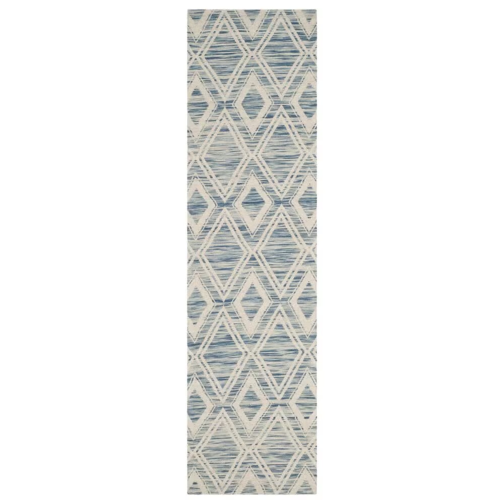 Safavieh Marbella 2'3" x 6' Dark Blue and Ivory Runner