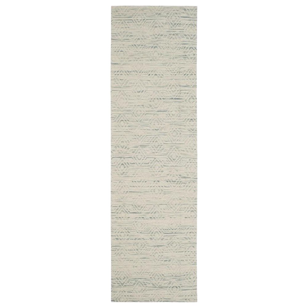 Safavieh Marbella Diamond Geometric 2'3" x 8' Light Blue and Ivory Runner