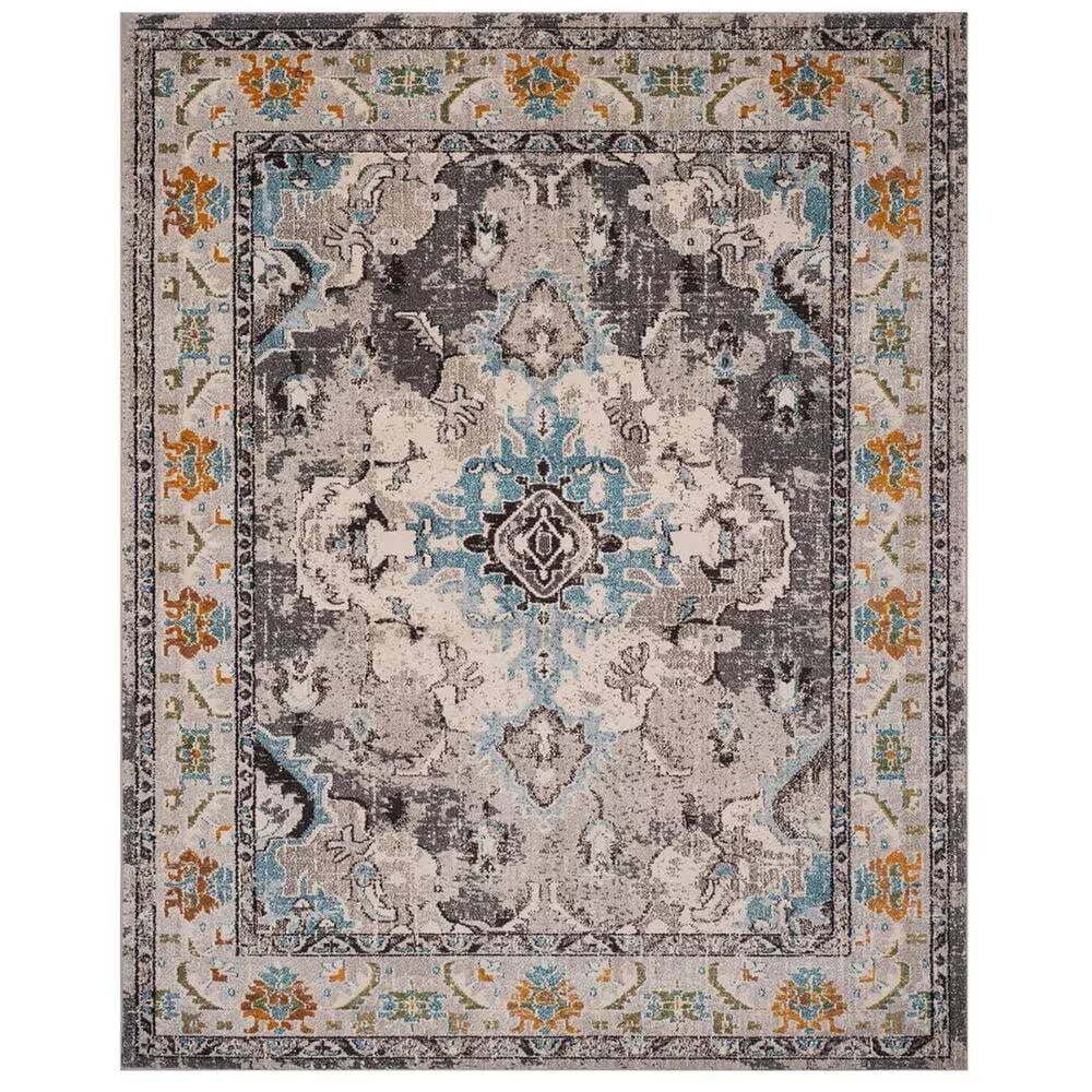 Safavieh Monaco MNC243G-10 10' x 14' Grey/Light Blue Area Rug