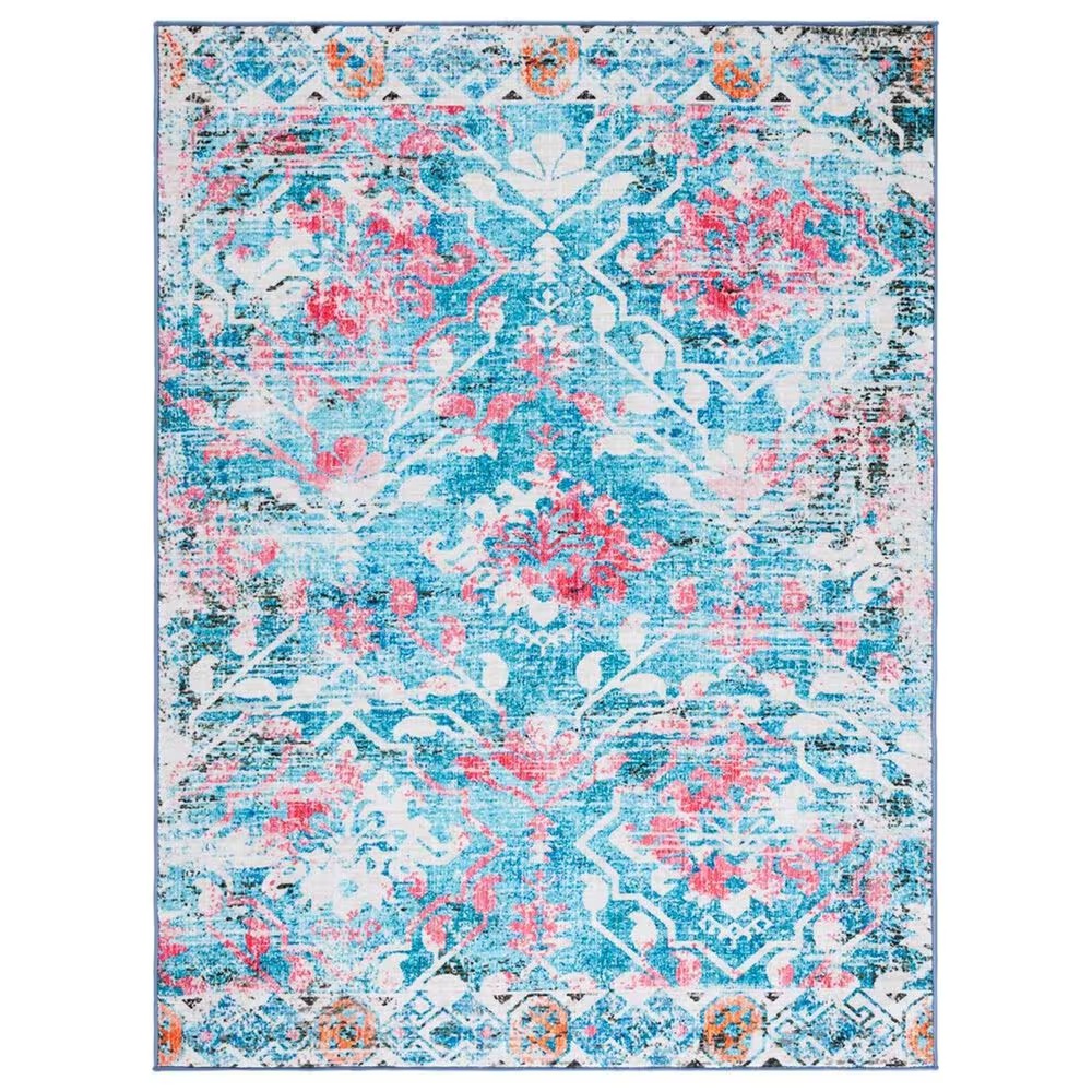 Safavieh Riviera 9' x 12' Light Blue and Pink Area Rug
