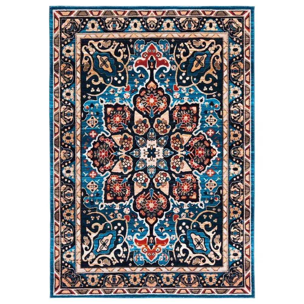 Safavieh Riviera 7'9" x 10' Blue and Black Area Rug