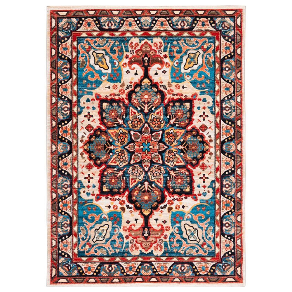 Safavieh Riviera 7'9" x 10' Blue and Beige Area Rug