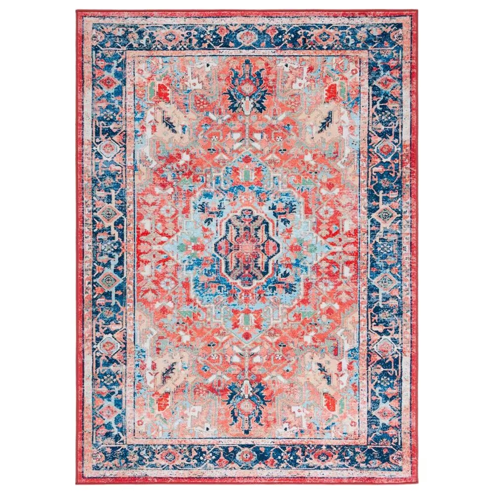 Safavieh Riviera 8' x 10' Navy and Red Area Rug
