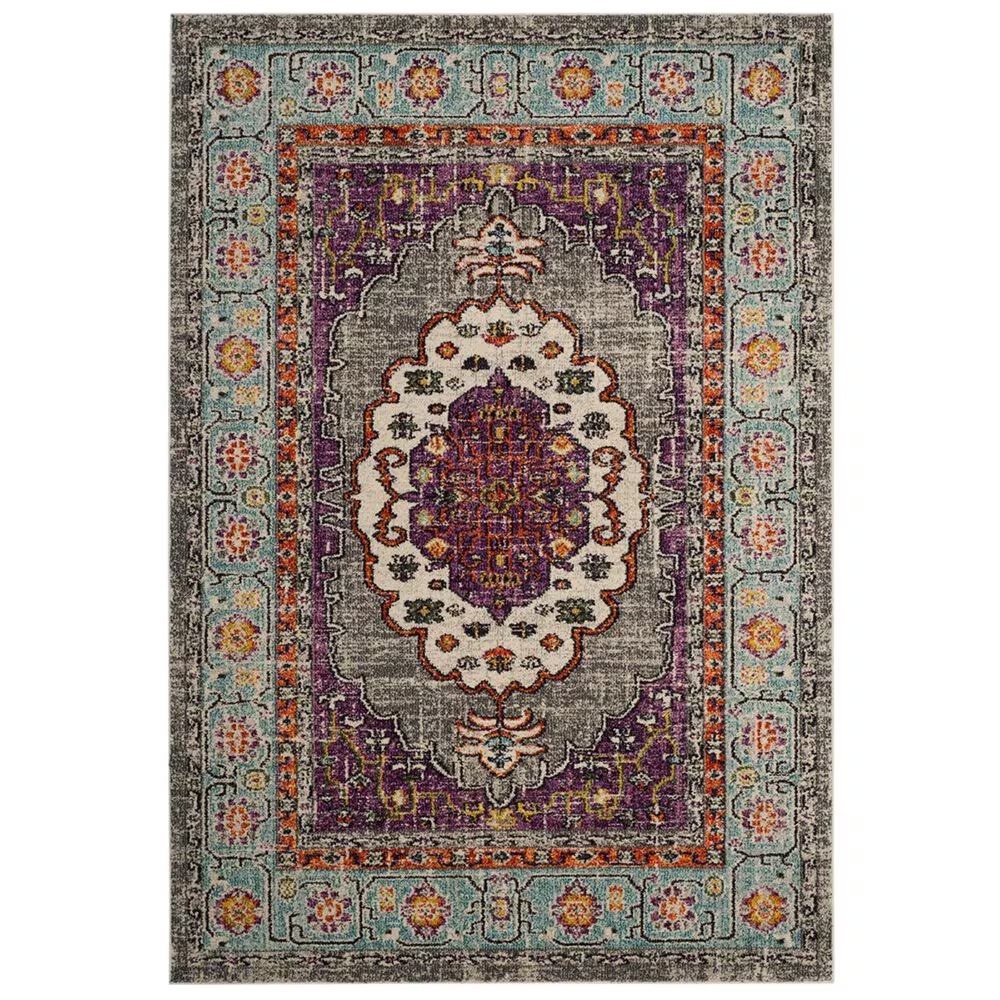 Safavieh Monaco MNC246L-3 3' x 5' Violet/Light Blue Area Rug