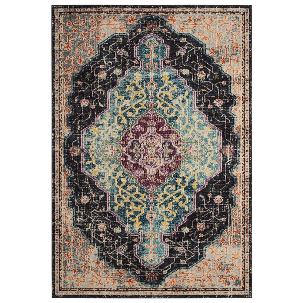 Safavieh Monaco MNC249Z-4 4' x 5'7" Black/Blue Area Rug