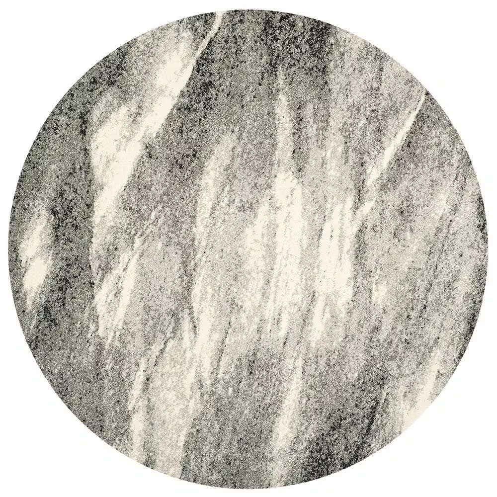 Safavieh Retro RET2891-8012-6R 6' Round Grey/Ivory Area Rug