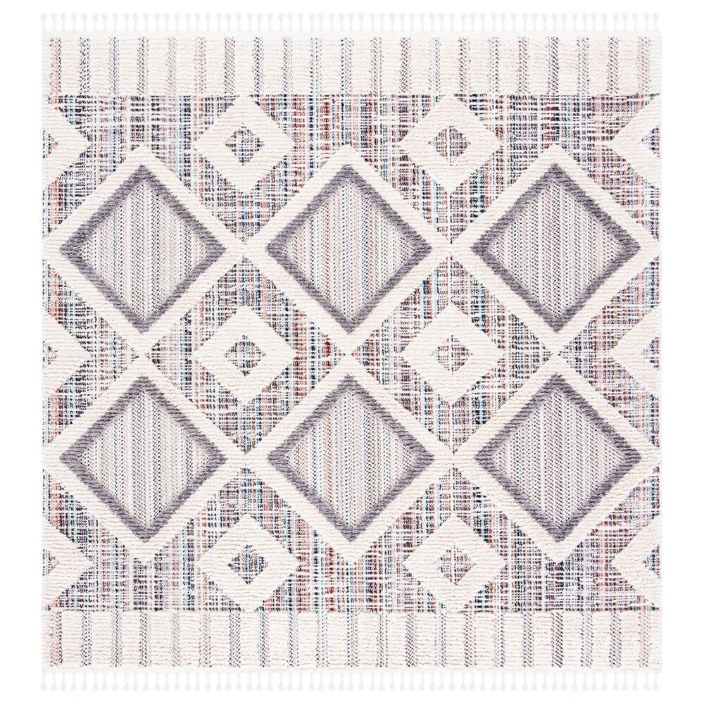 Safavieh Marrakesh Southwestern 8' Square Grey and Multicolor Area Rug