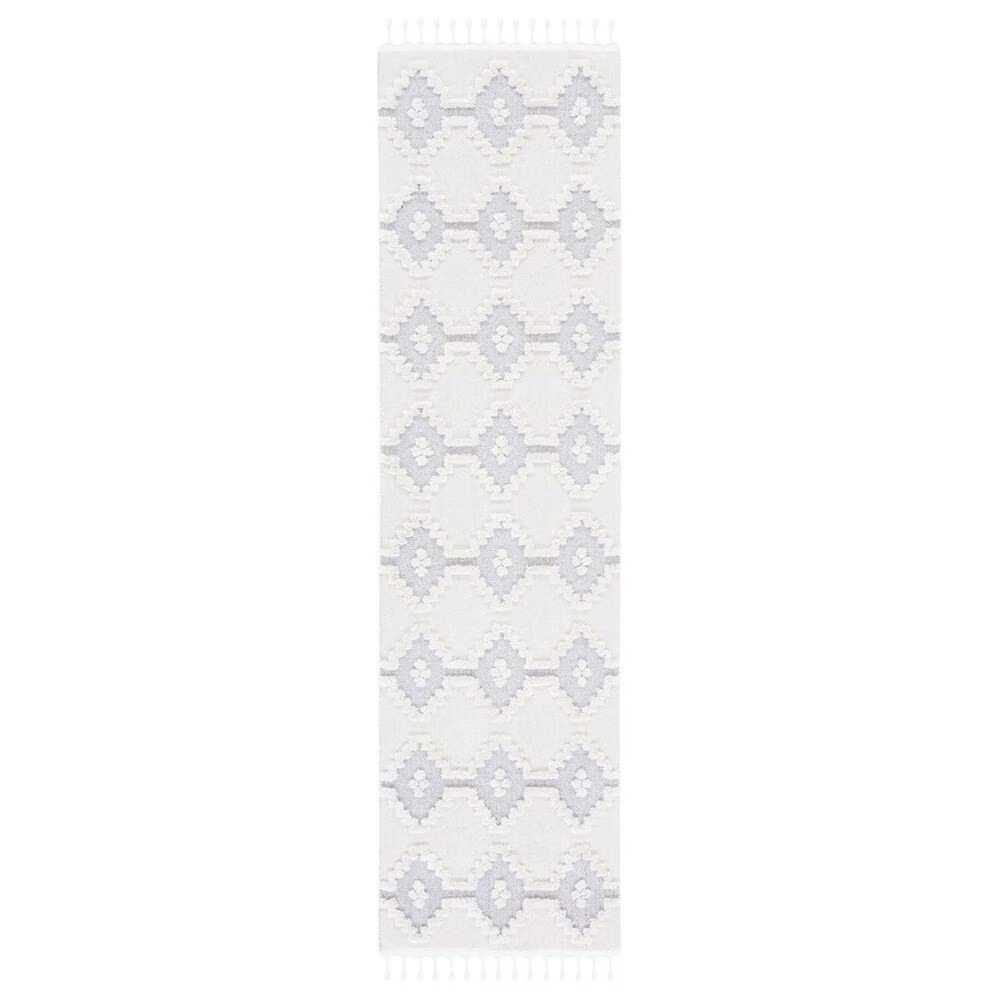 Safavieh Marrakesh MRK532 2'2" x 6' Ivory and Grey Runner