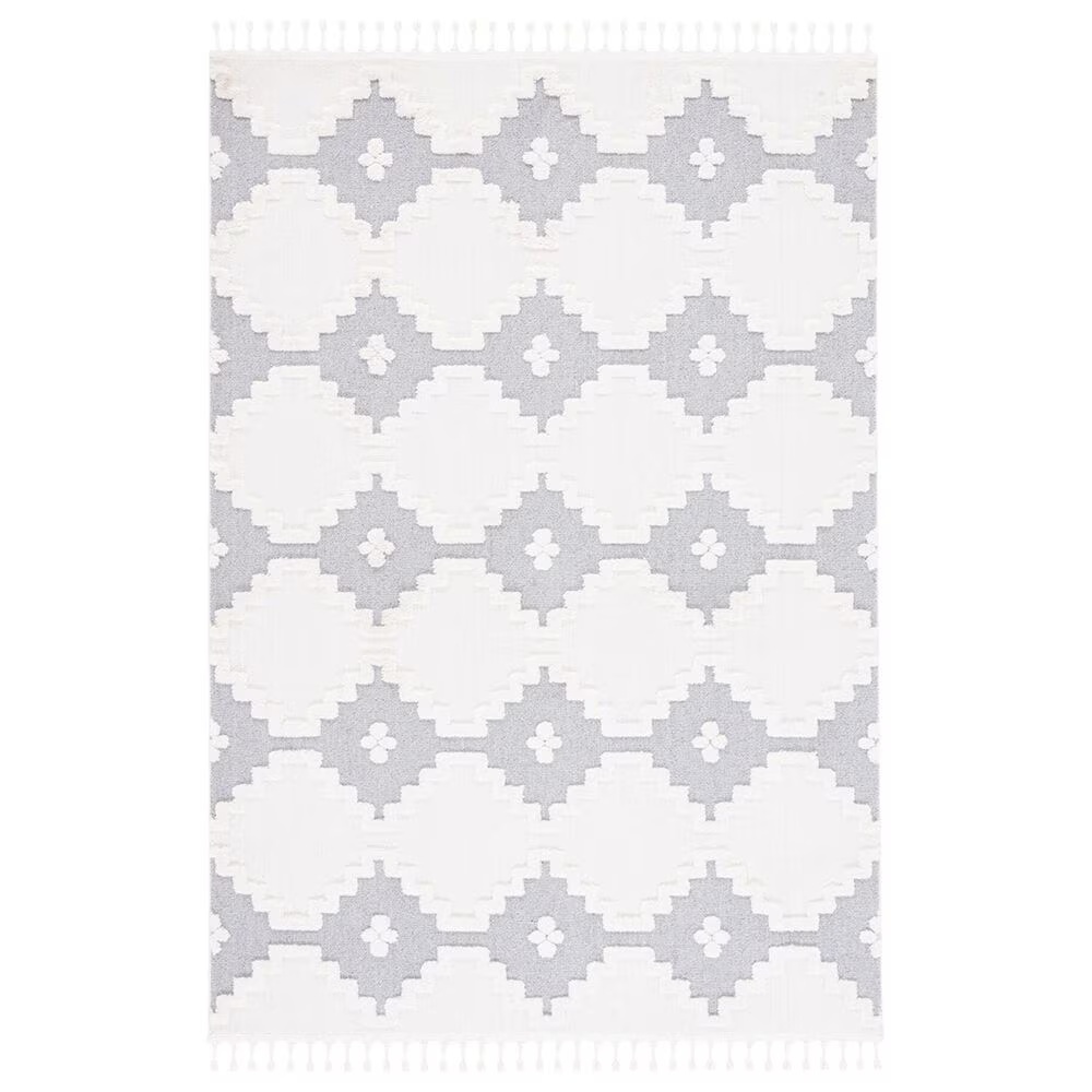 Safavieh Marrakesh MRK532B 5'3" x 7'6" Ivory and Grey Area Rug
