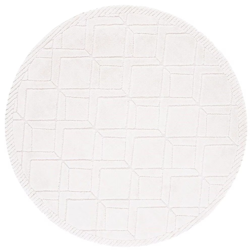 Safavieh Marrakesh 6'7" Round Ivory and Beige Area Rug