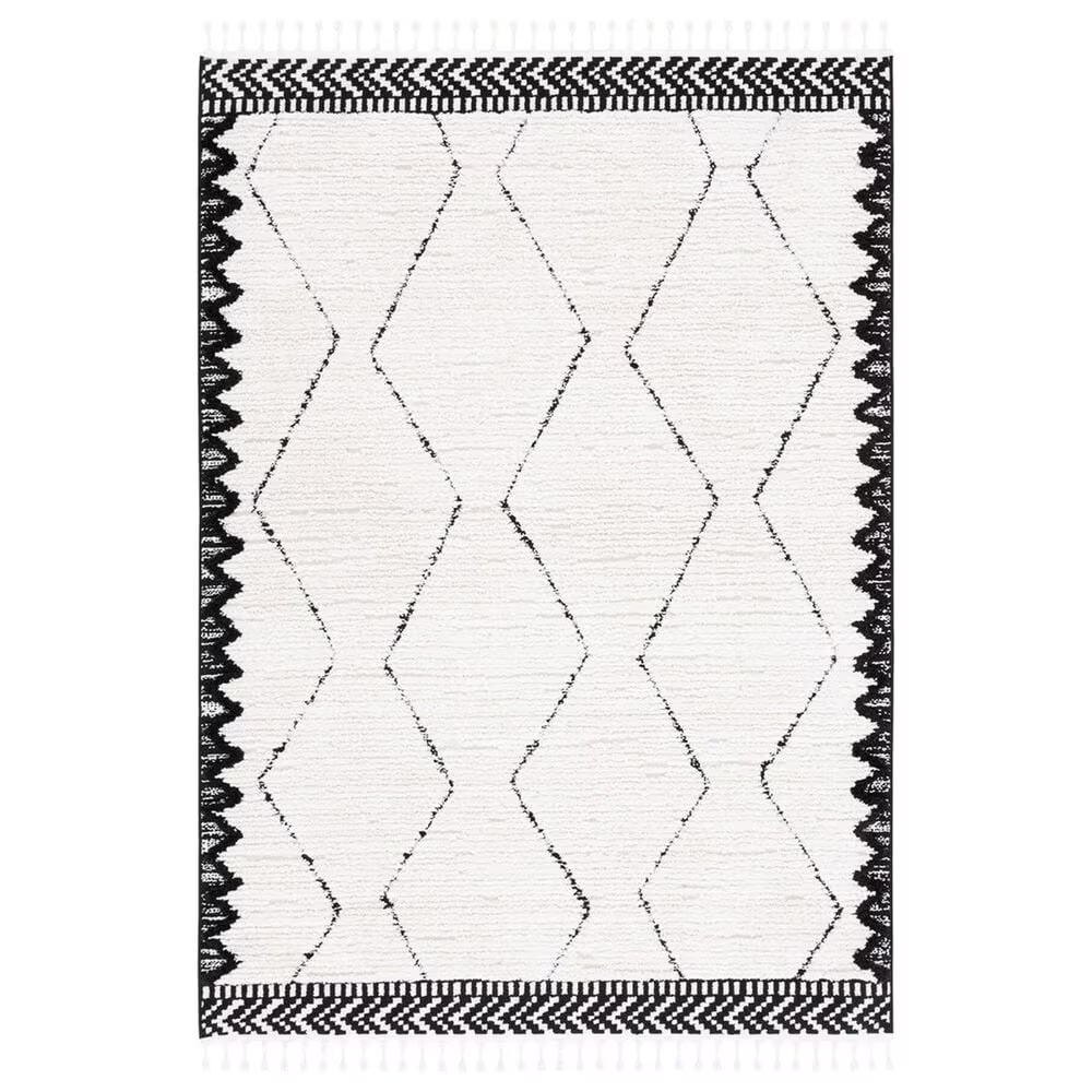 Safavieh Marrakesh MRK536A 5'3" x 7'6" Ivory and Anthracite Area Rug