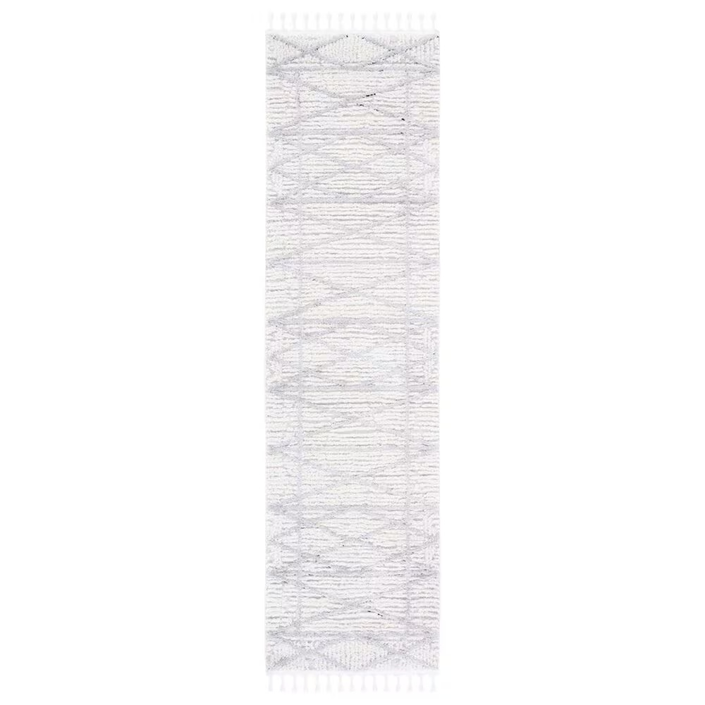 Safavieh Marrakesh MRK540 2'2" x 6' Beige and Grey Runner