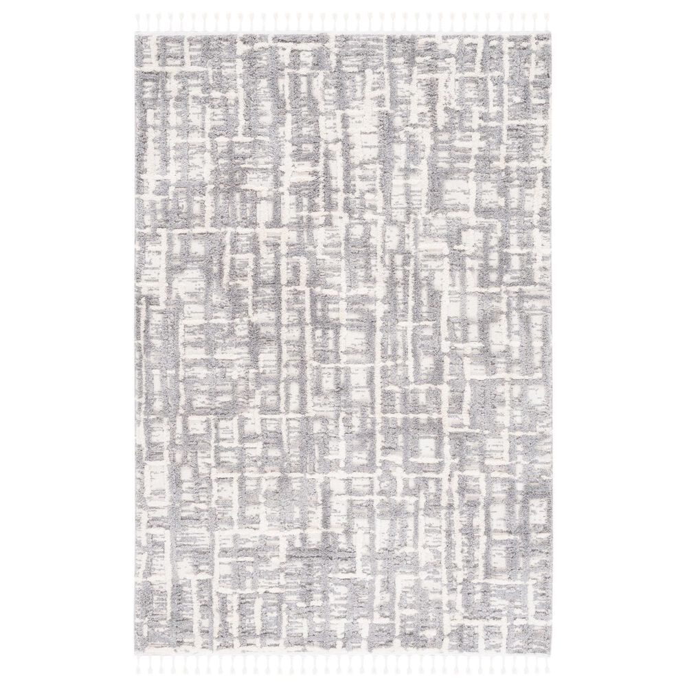 Safavieh Marrakesh 4' x 6' Ivory and Dark Grey Area Rug