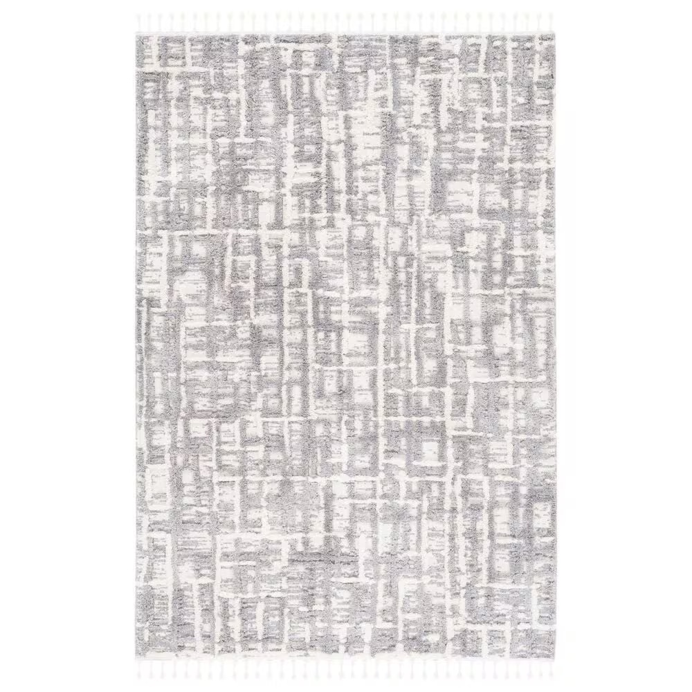 Safavieh Marrakesh 8' x 10' Ivory and Dark Grey Area Rug