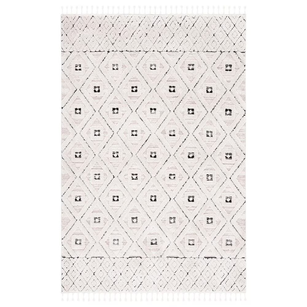 Safavieh Marrakesh MRK546A 4' x 6' Ivory and Grey Area Rug