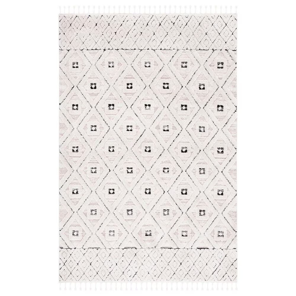 Safavieh Marrakesh MRK546A 5'3" x 7'6" Ivory and Grey Area Rug
